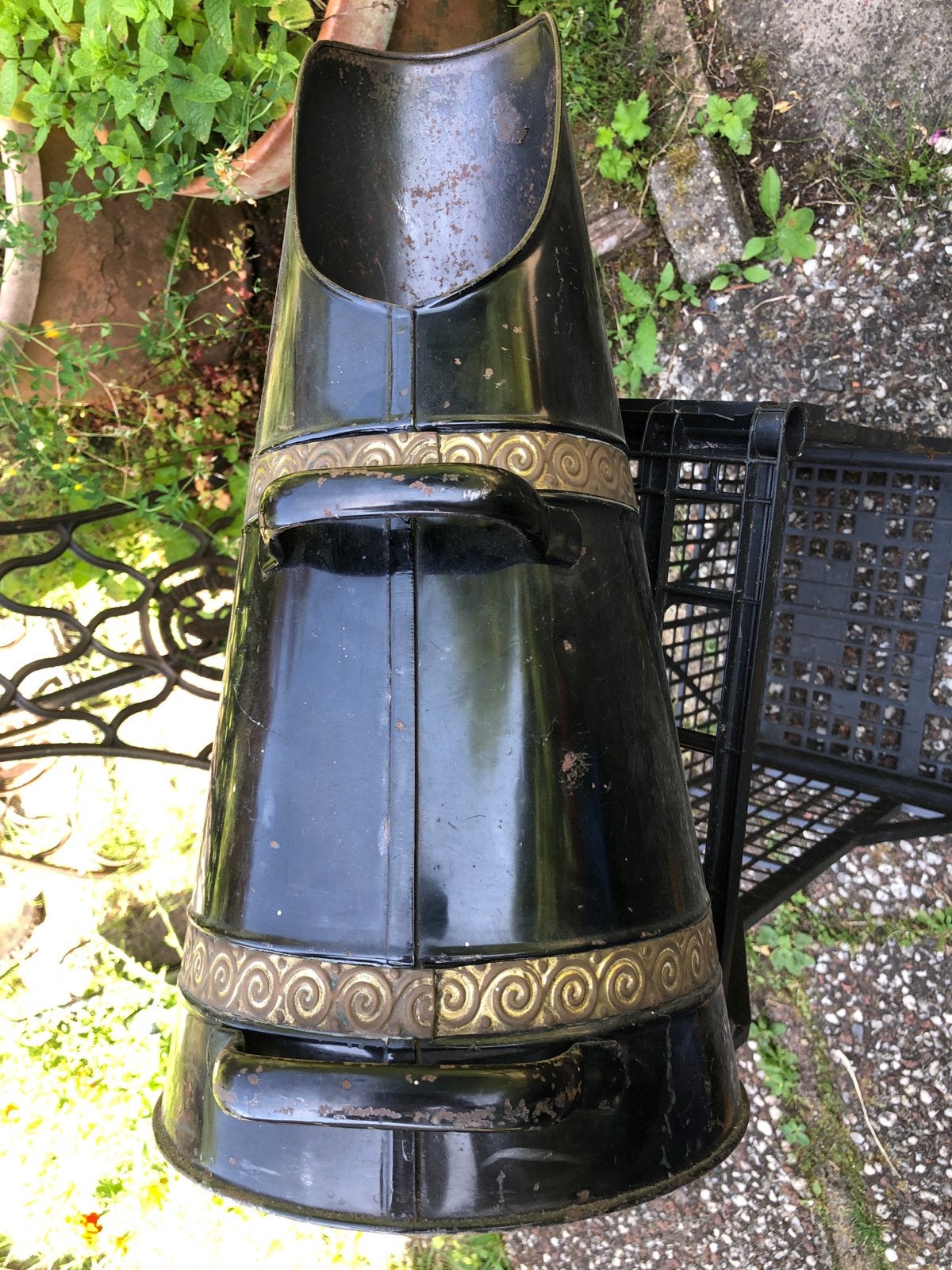 Antieke kolenkit / kolenbak met handvatten, Ophalen of Verzenden