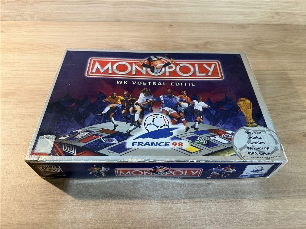 monopoly wk voetbal editie france 98 - s6947, Verzenden, Zo goed als nieuw