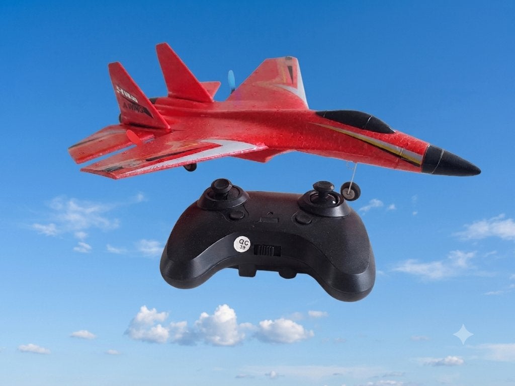 RC vliegtuig straaljager speelgoed drone - rood, Ophalen of Verzenden, Nieuw, Elektro, RTF (Ready to Fly)