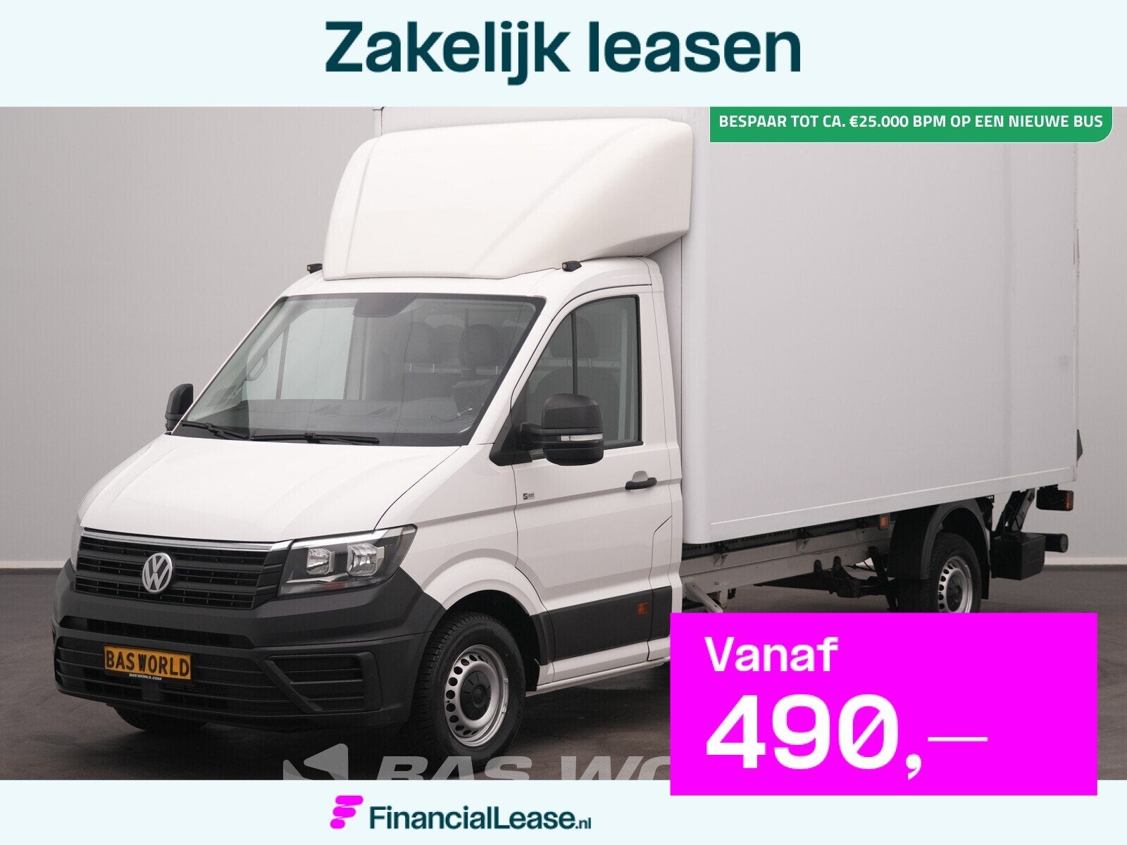 Volkswagen Crafter 177pk Automaat Laadklep Bakwagen Airco Cr, Stof, Gebruikt, Euro 6, 4 cilinders
