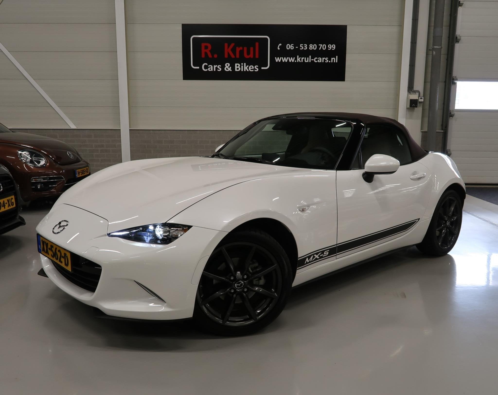 Mazda MX-5 1.5 SkyActiv-G 132 Chairo Bose Camera NL-auto Nav, Dealer onderhouden, Achterwielaandrijving, Euro 6, 4 cilinders