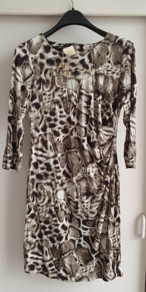 Jean Paul Berlin Animalprint Jurk NW 42 Supermooi!, Meerkleurig, Maat 42/44 (L), Nieuw, Ophalen of Verzenden