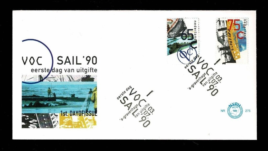 Scheepvaart : Nederland VOC SAIL '90, Verzamelen, Ophalen of Verzenden, Zo goed als nieuw, Zeilboot, Overige typen