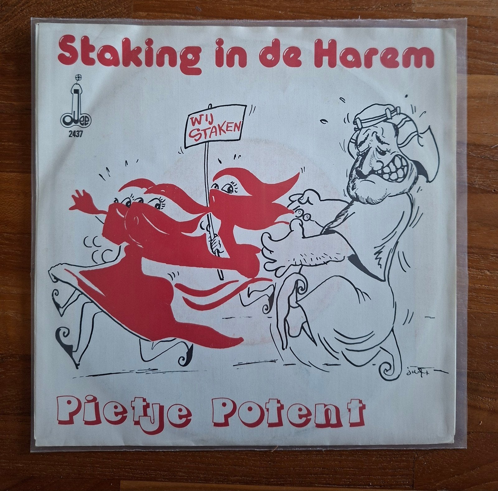Potent, Pietje  - Staking in de harem - Single is TOP, Ophalen of Verzenden, Gebruikt, 7 inch, Nederlandstalig
