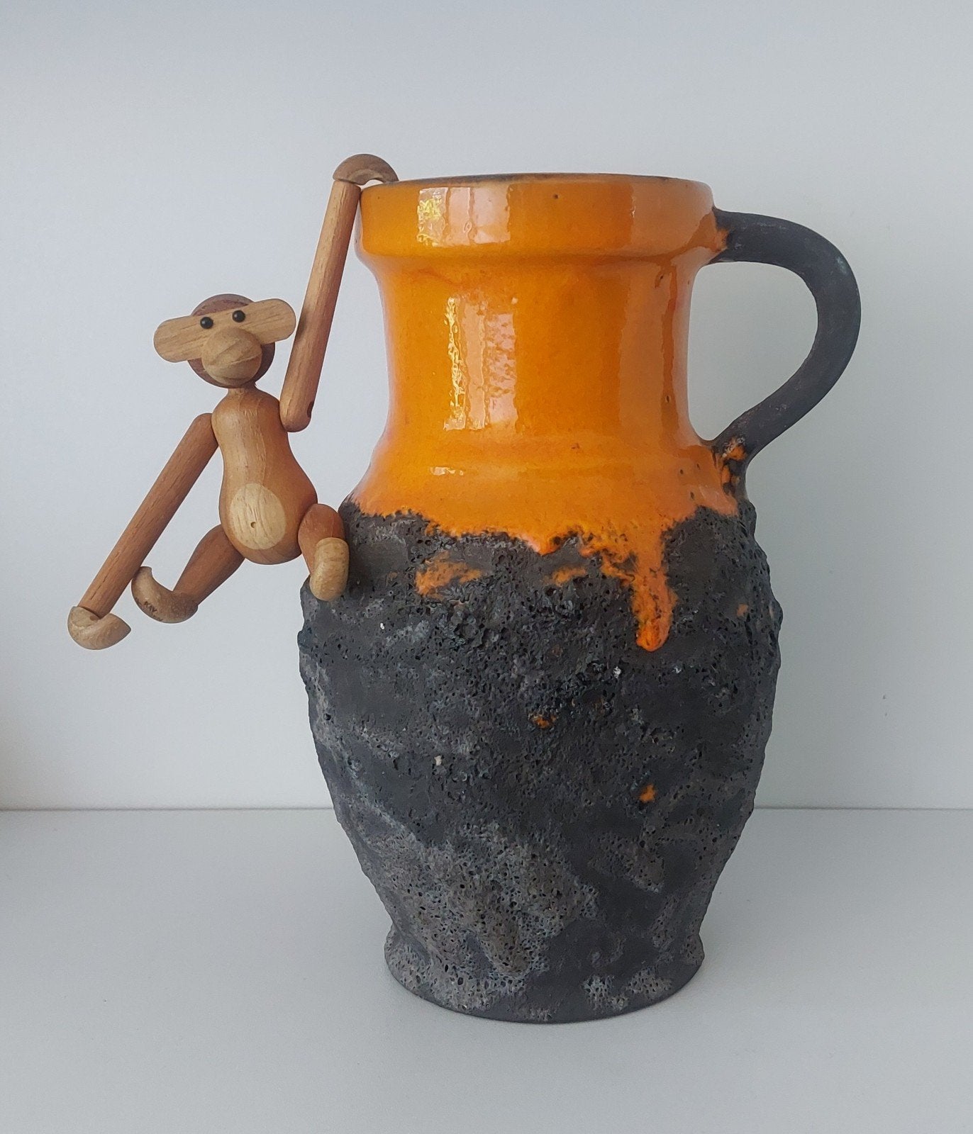 Vintage Fat Lava West Germany vaas, Antiek en Kunst, Ophalen of Verzenden