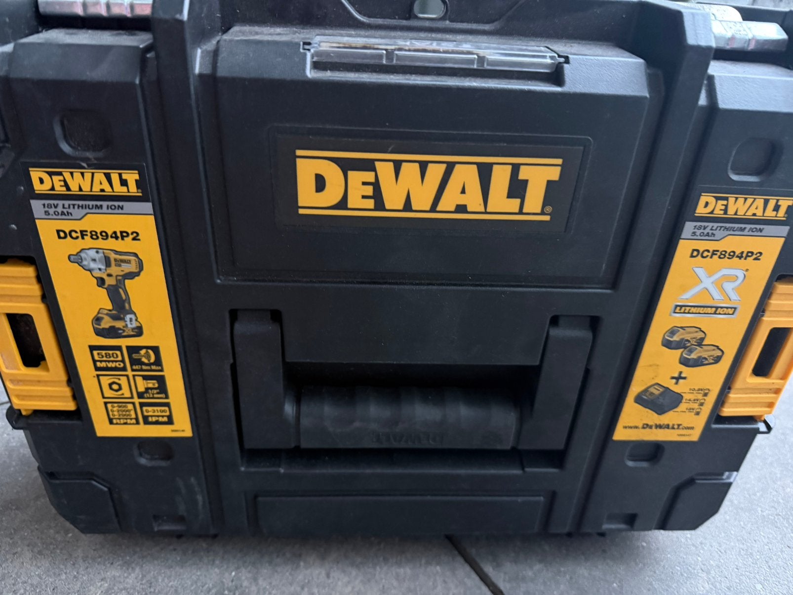 Dewalt DCF894P2 Slagmoersleutel 18V met 2x 5.0Ah accu's, Ophalen, 600 watt of meer, Variabele snelheid, Overige typen