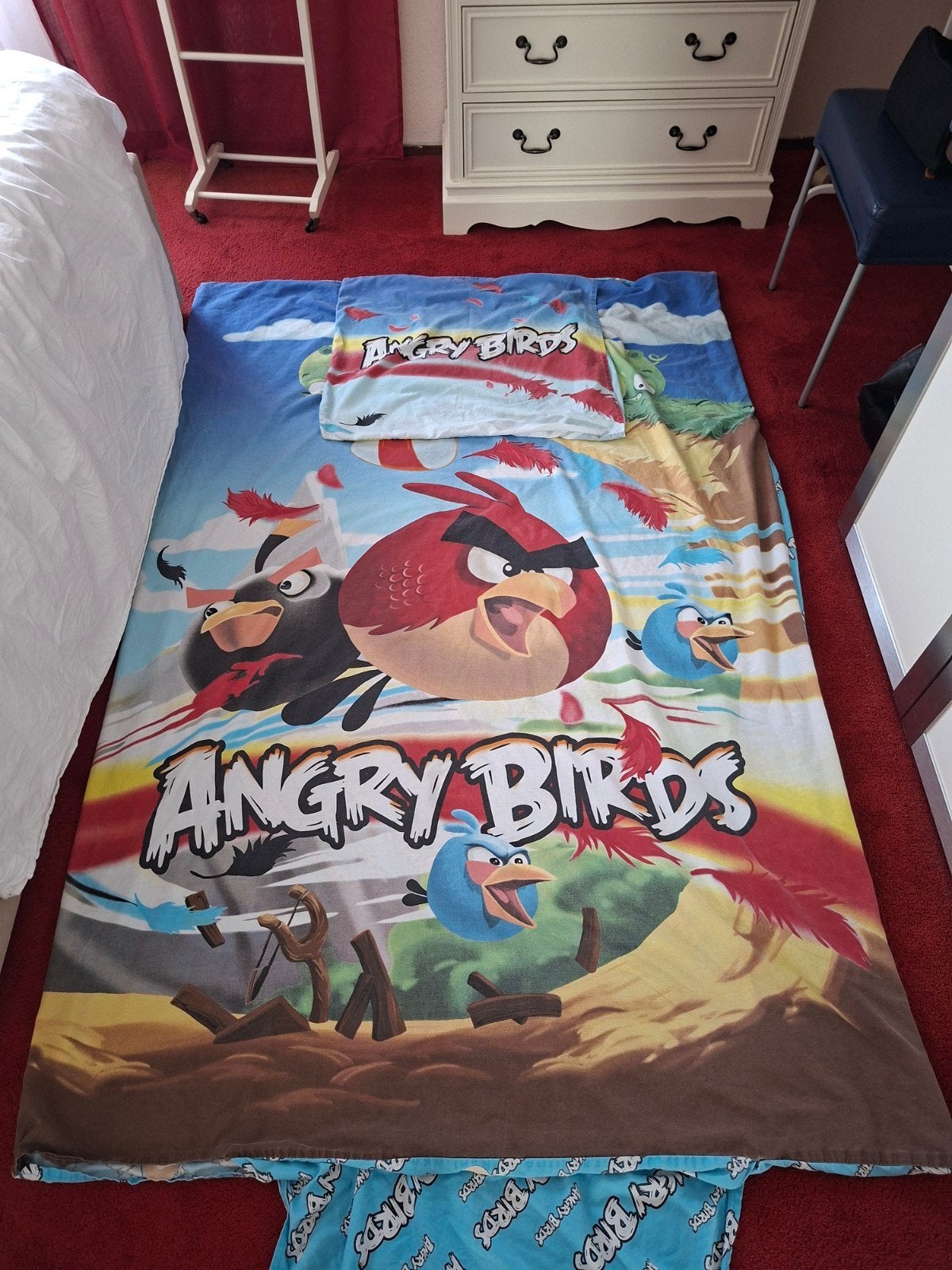 Angry Birds Dekbedovertrek 200x140, Ophalen of Verzenden, Jongetje of Meisje, Dekbedovertrek