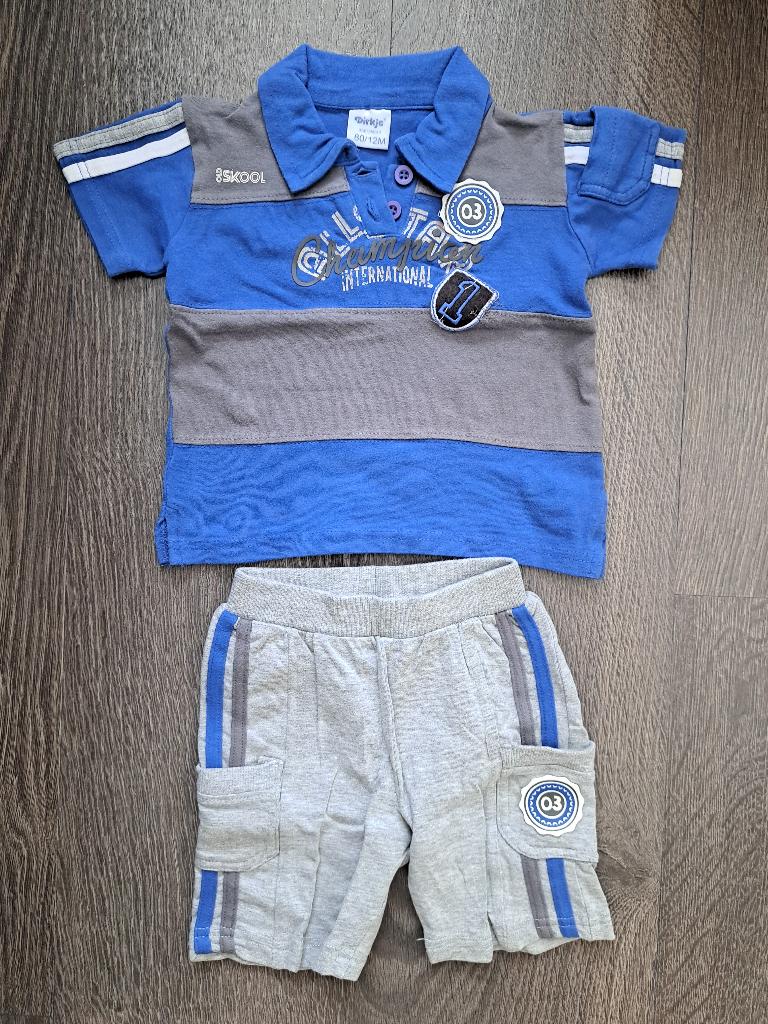Jongens Broekje en Shirt  Dirkje  - 80  jusa17, Kinderen en Baby's, Babykleding | Maat 80, Dirkje, Ophalen of Verzenden, Zo goed als nieuw