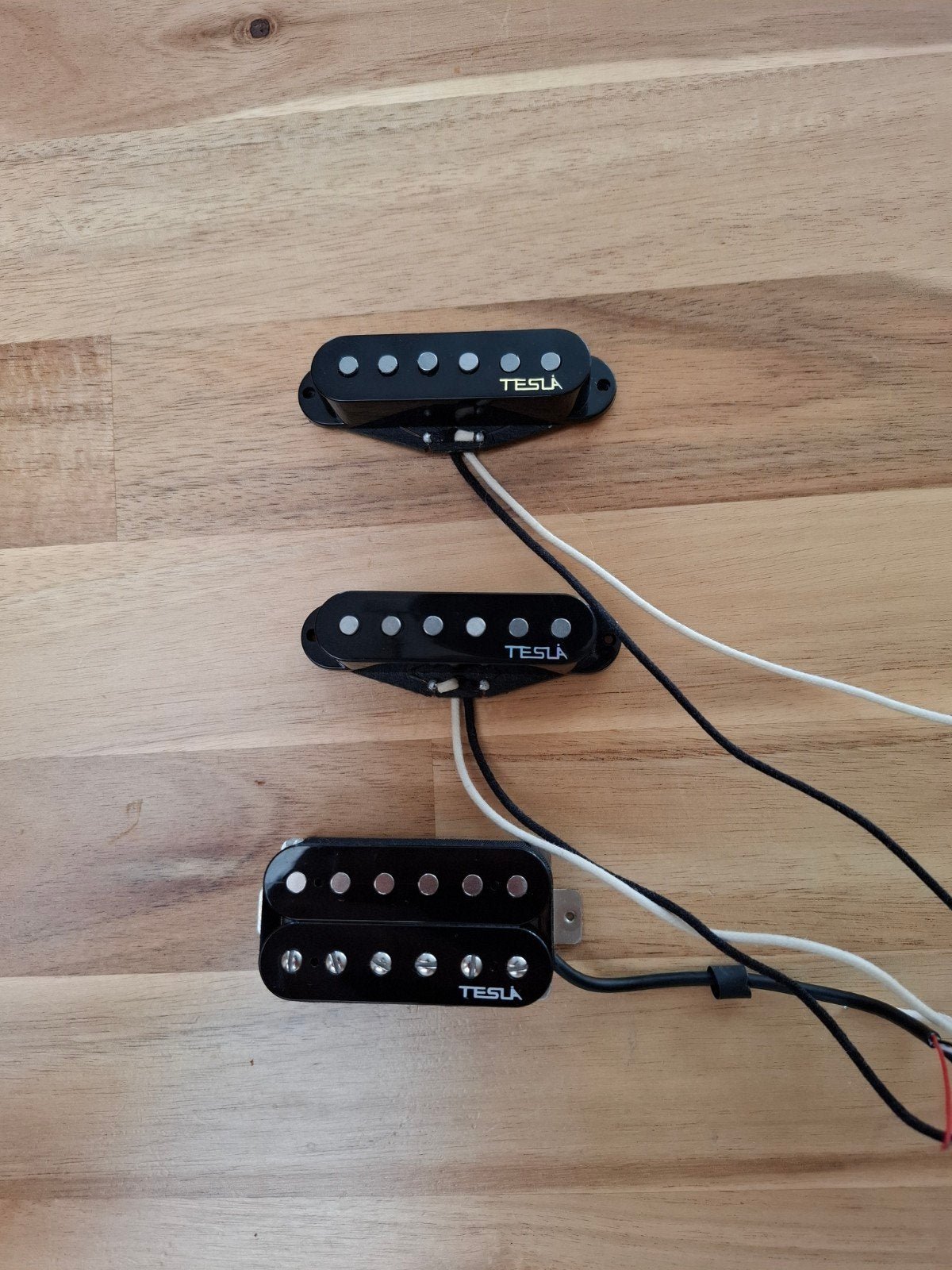 Tesla pickup set HSS, Muziek en Instrumenten, Ophalen of Verzenden, Zo goed als nieuw, Elektrische gitaar