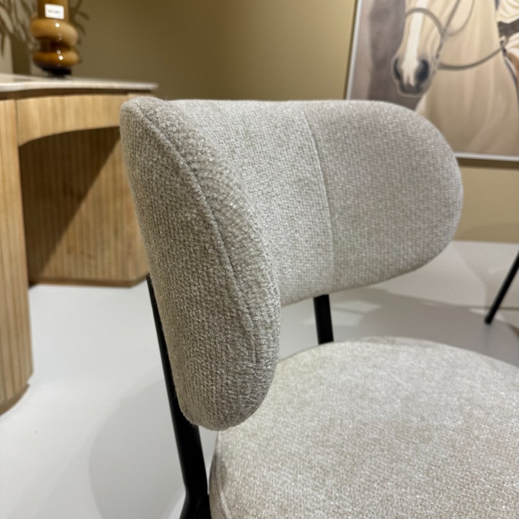 Eetstoel Oasis - Beige - Set van 6 - By-Boo, Huis en Inrichting, Niet ingevuld, Niet ingevuld, Niet ingevuld