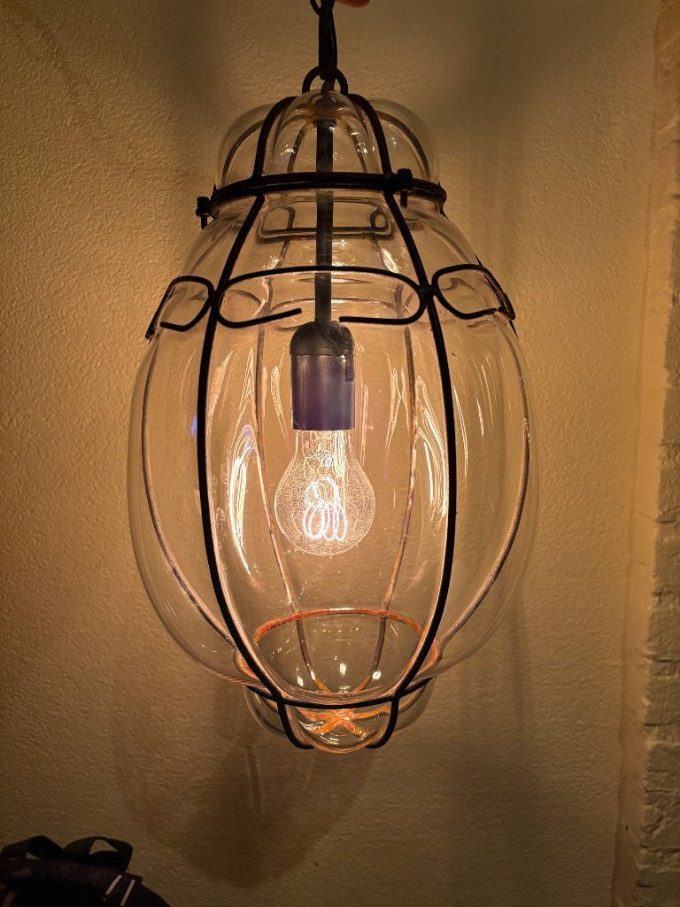 Venetiaanse lamp, Ophalen of Verzenden, Gebruikt, Glas