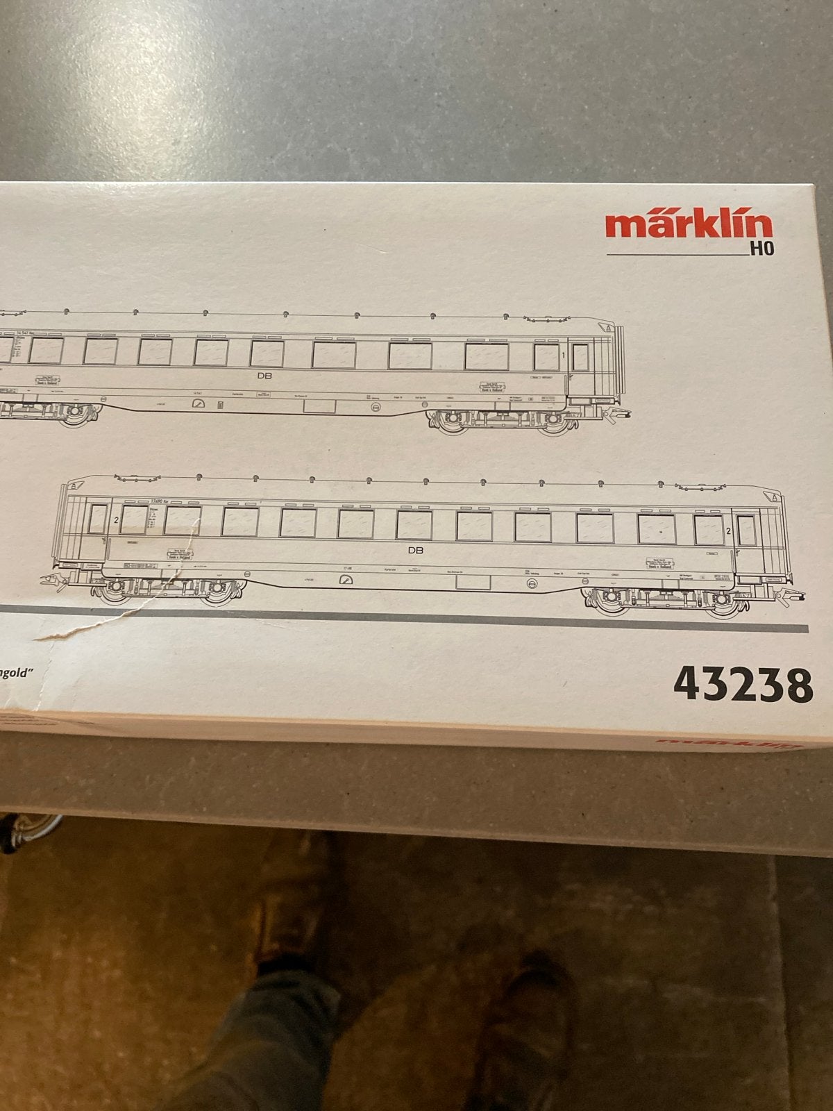 Märklin H0 43238 Rheingold Express Personenwagen Set, Wisselstroom, Wagon, Ophalen of Verzenden, Zo goed als nieuw