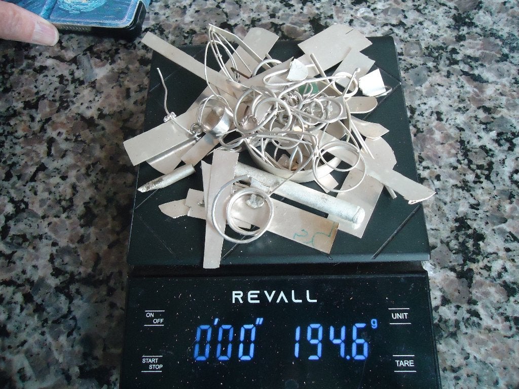 echt zilver over van edelsmid cursus 194 gram 925 zilver, Gebruikt, Ophalen of Verzenden, Dame, Zilver