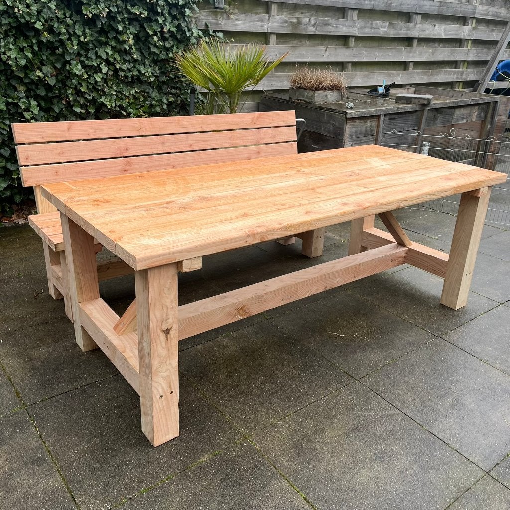 tuintafel - douglashout - nieuw, Ophalen of Verzenden, Nieuw, Rechthoekig, Hout