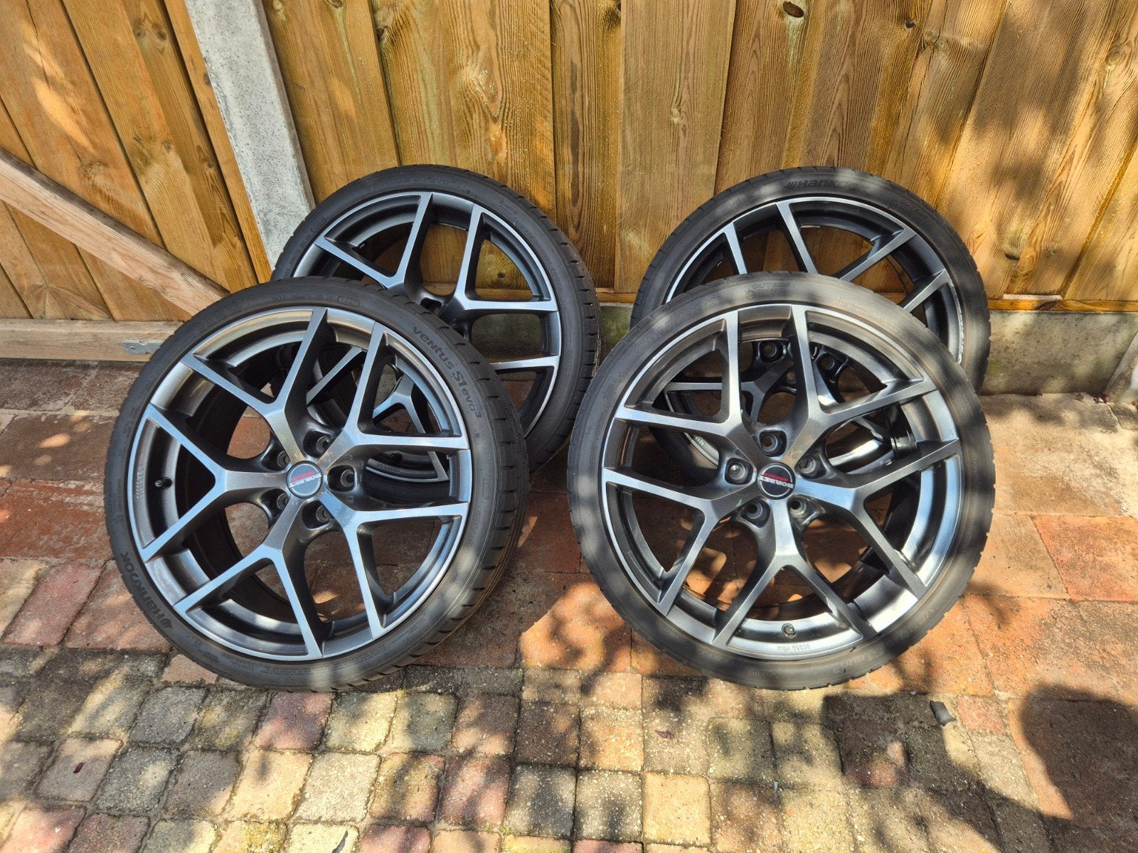Borbet Y velgen 5x113 met Hankook Ventus banden 19 inch, Ophalen of Verzenden, Gebruikt