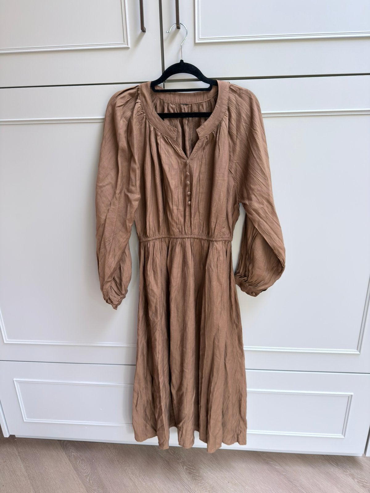 Zara lange jurk bruin maat s, Kleding | Dames, Jurken, Maat 38/40 (M), Bruin, Ophalen of Verzenden, Zo goed als nieuw