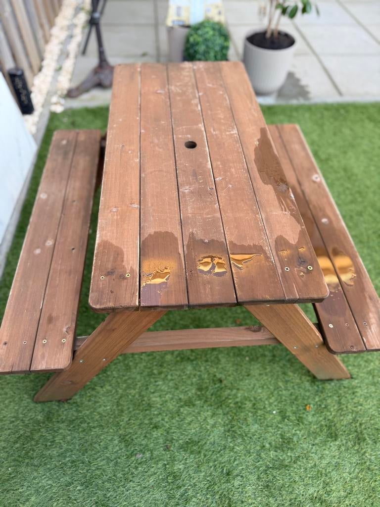 Speeltafel kids, Ophalen, Zo goed als nieuw, Rechthoekig, Hout