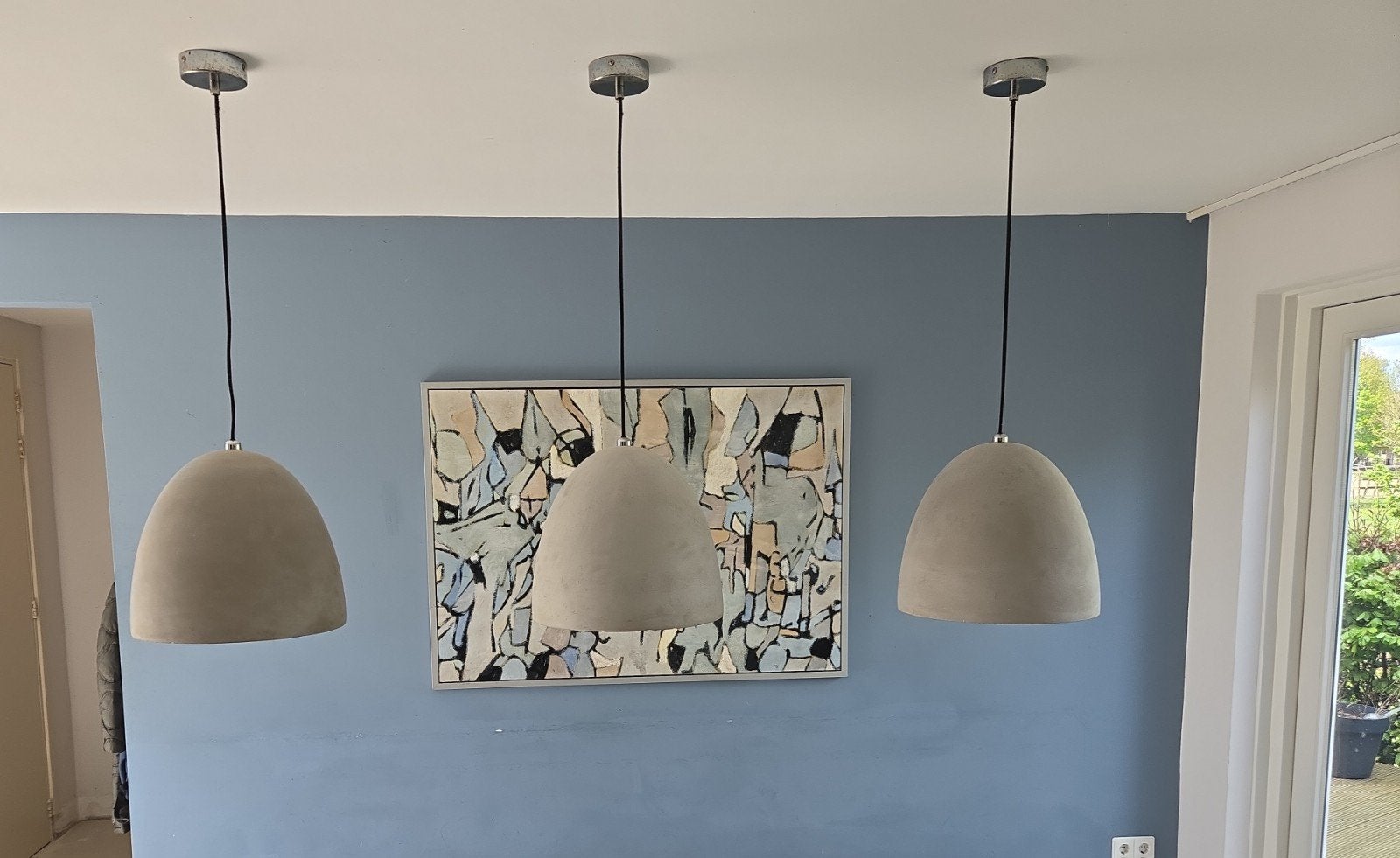 Set van 3 SeedDesign hanglampen, beton, Ophalen, Overige materialen, Modern, Industrieel, E27 (groot)