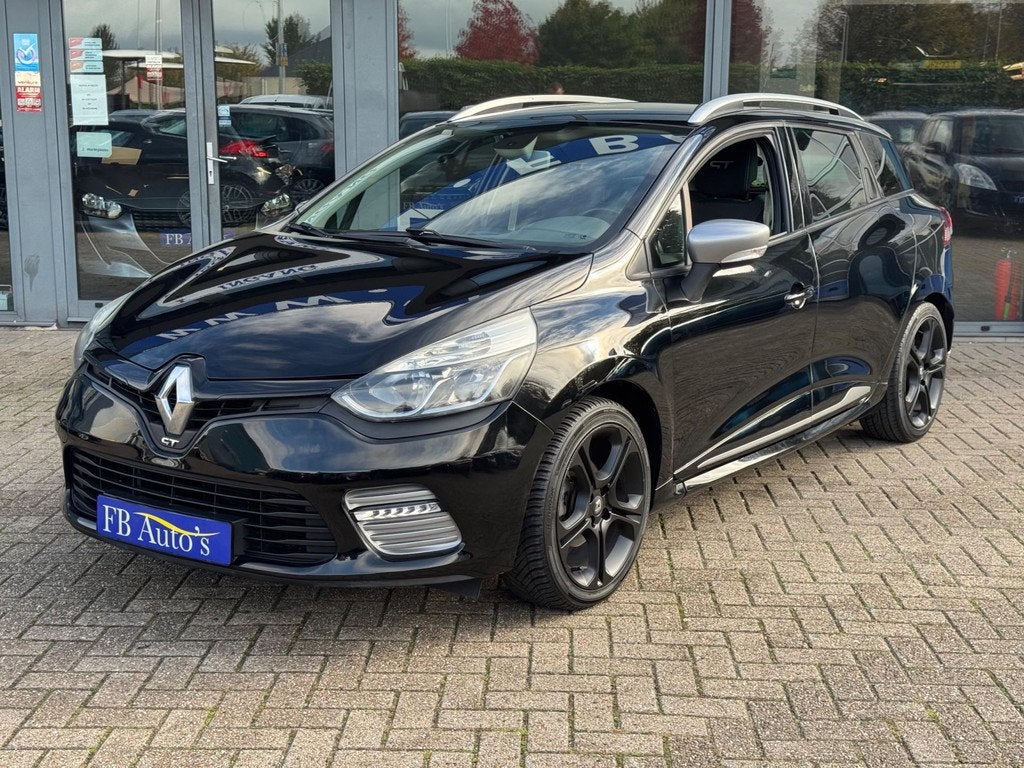 Renault Clio Estate 1.2 GT Airco Cruise Navi Automaat, Auto's, Stof, Gebruikt, Zwart, 4 cilinders