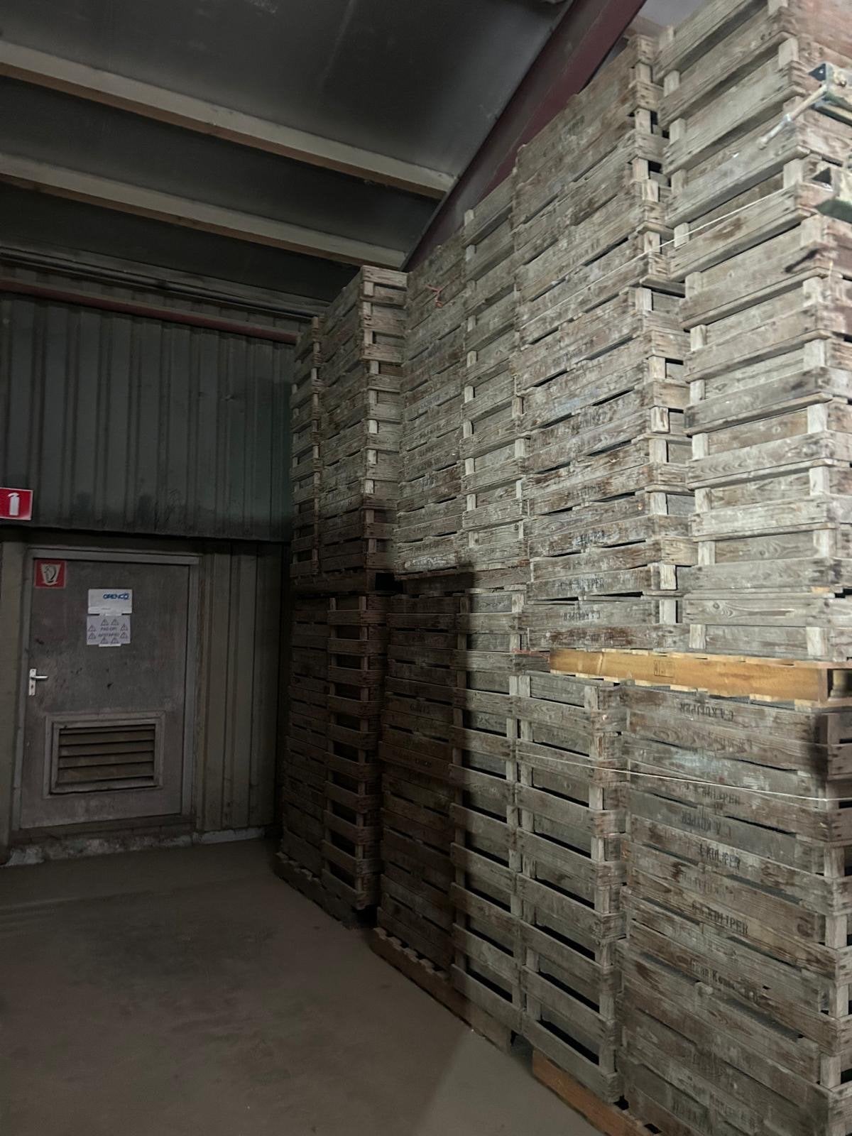 Ruim 750 houten aardappel-/bollenkistjes in goede staat, Ophalen, Gebruikt, Bak of Kist