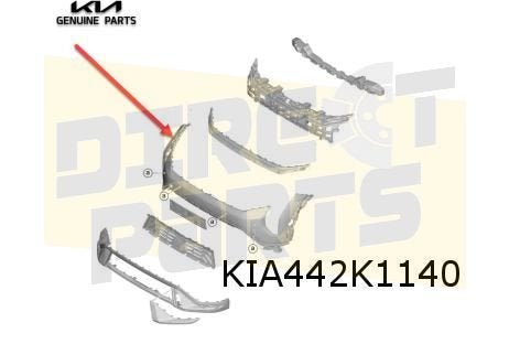 Kia EV4 (10/25-) voorbumper (te spuiten) (GT-Line) Origineel, Kia, -, -, Nieuw