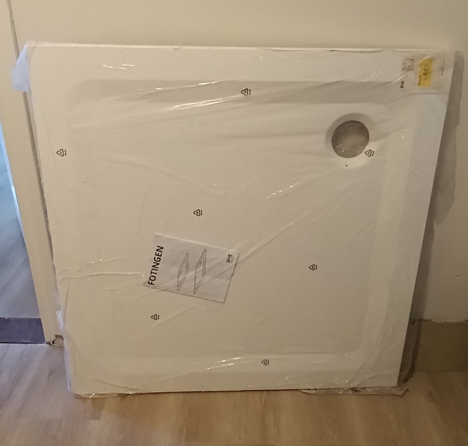 IKEA FOTINGEN Douchevloer 90x90 cm - Nieuw, Doe-het-zelf en Verbouw, Sanitair, Ophalen