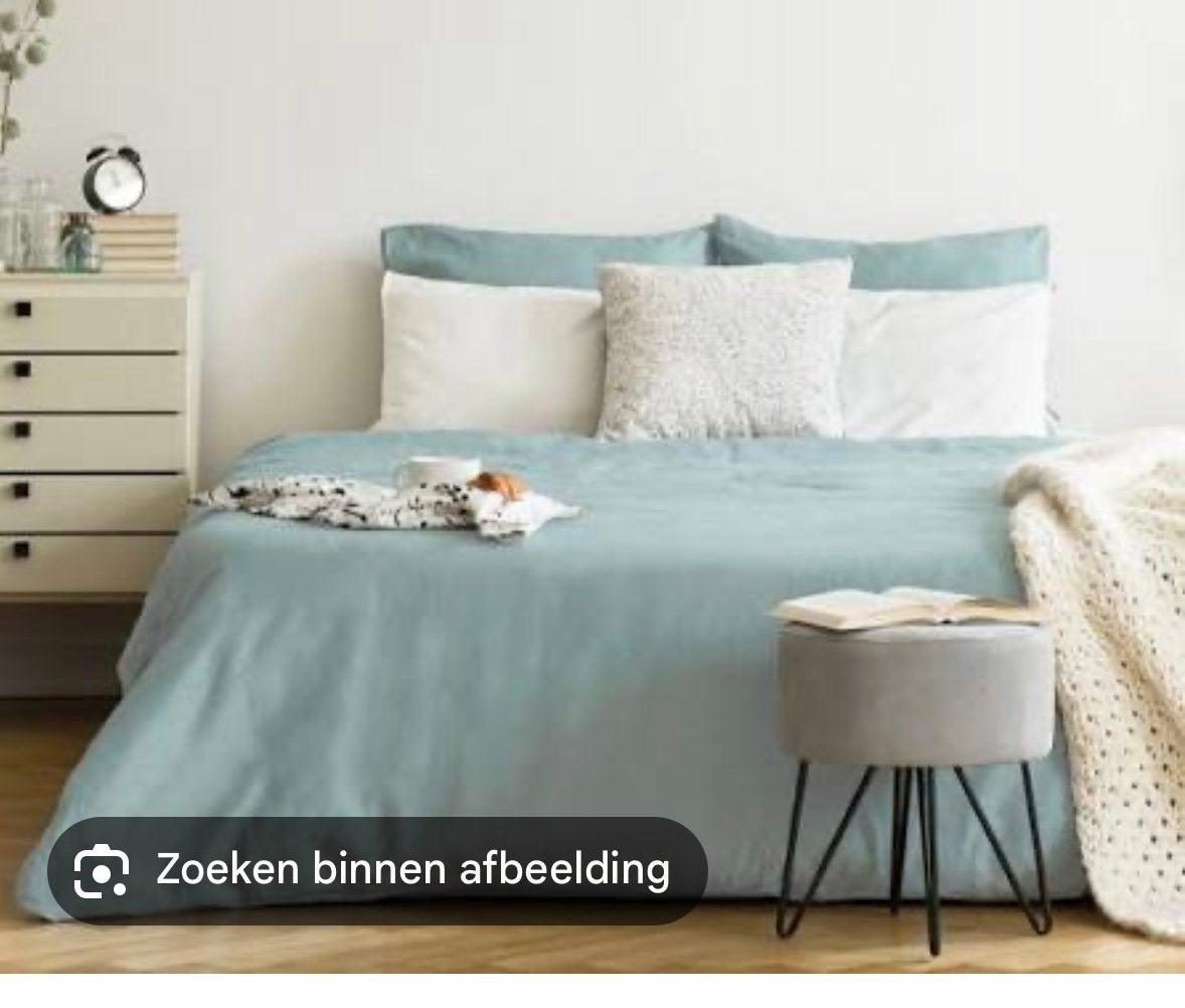 Joarz eenpersoons dekbedovertrekset groen 140x200, Eenpersoons, Ophalen of Verzenden, Groen, Deken of Dekbed