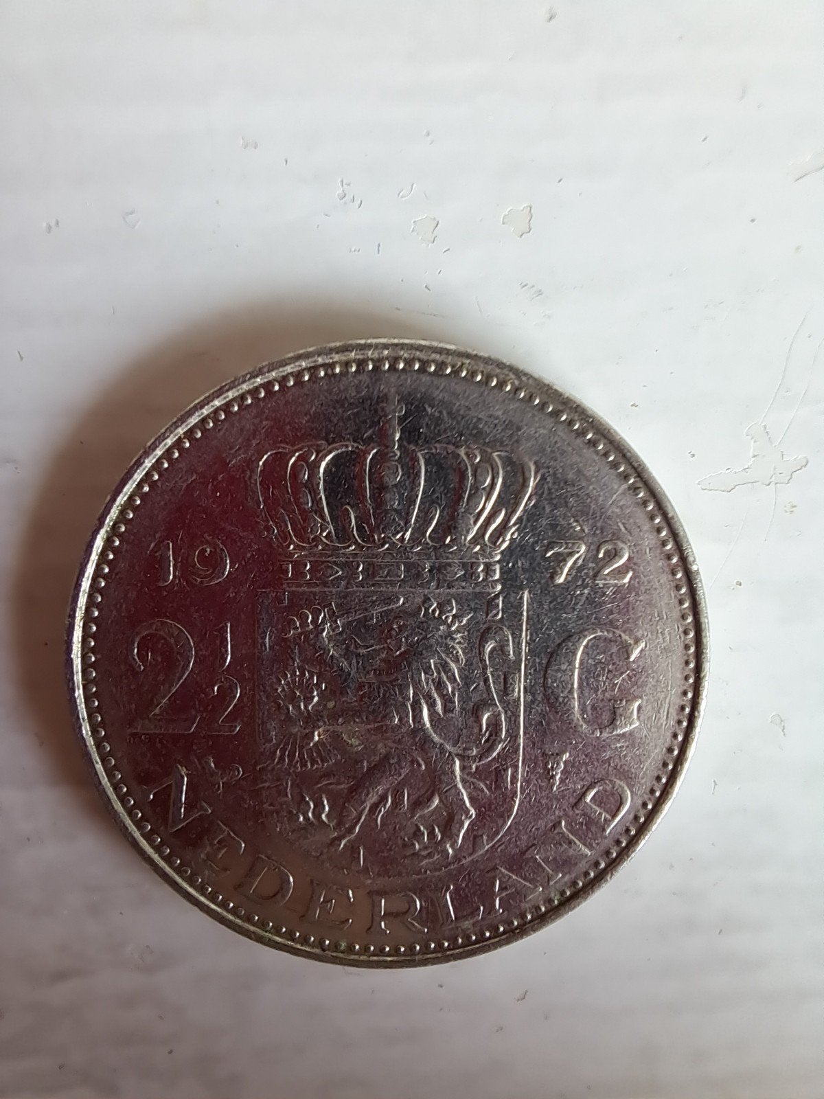 Oude 2 en Halve Gulden Munt van 1972, Ophalen of Verzenden
