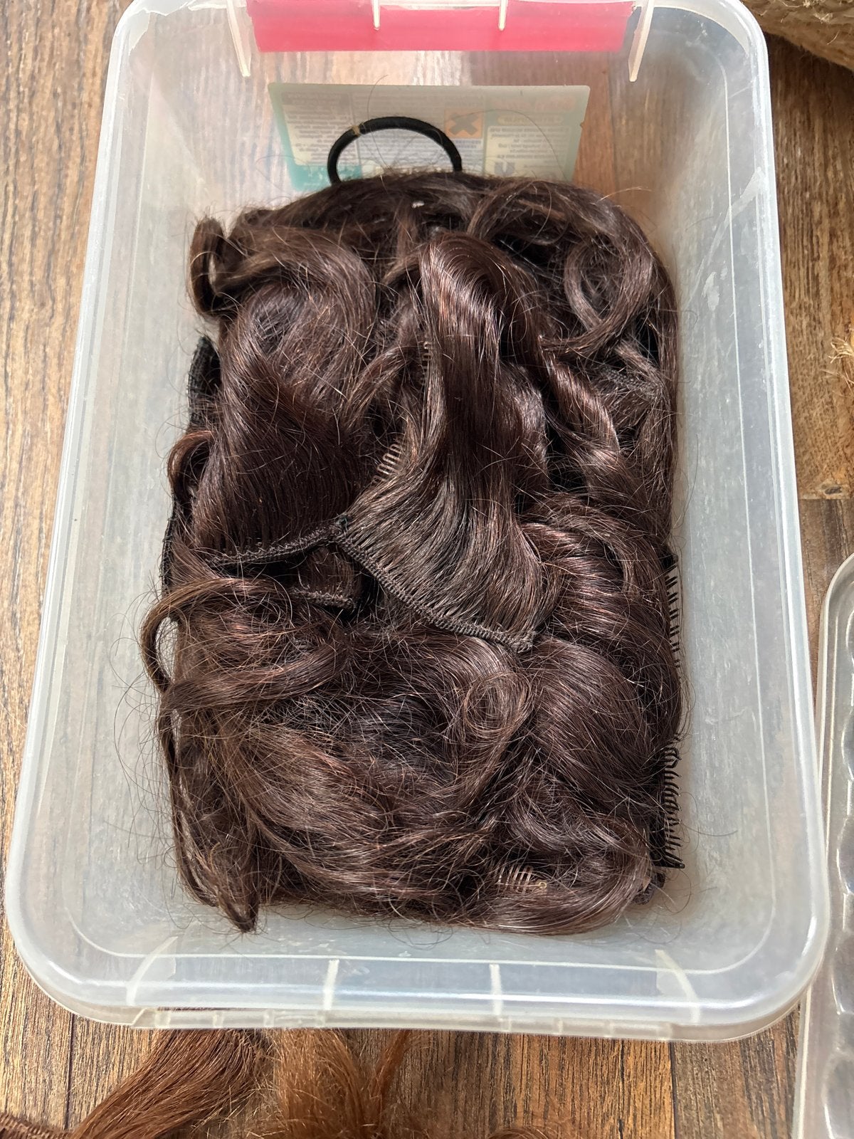 Haarstukken/extensions, Ophalen of Verzenden, Gebruikt