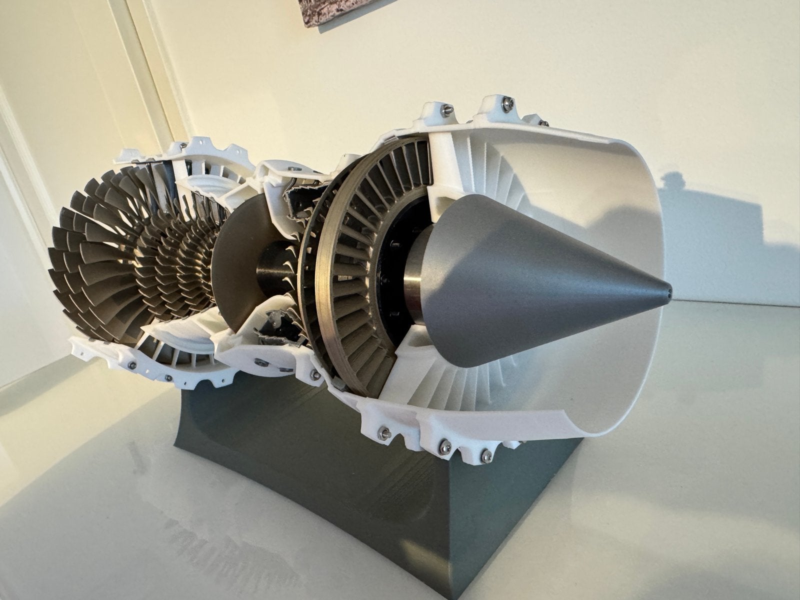 Gedetailleerde 3D-geprinte Turbine Motor - Draaibaar, Hobby en Vrije tijd, Overige merken, Nieuw, Ophalen of Verzenden, Groter dan 1:72