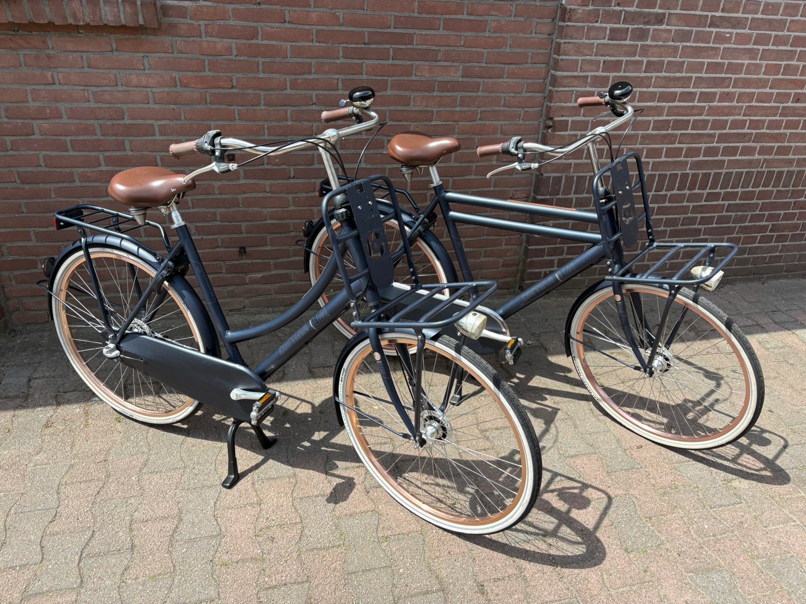 Zeer mooie set Cortina U4 fietsen herenfiets en damesfiets, Versnellingen, Zo goed als nieuw, 61 tot 65 cm, Trommelrem