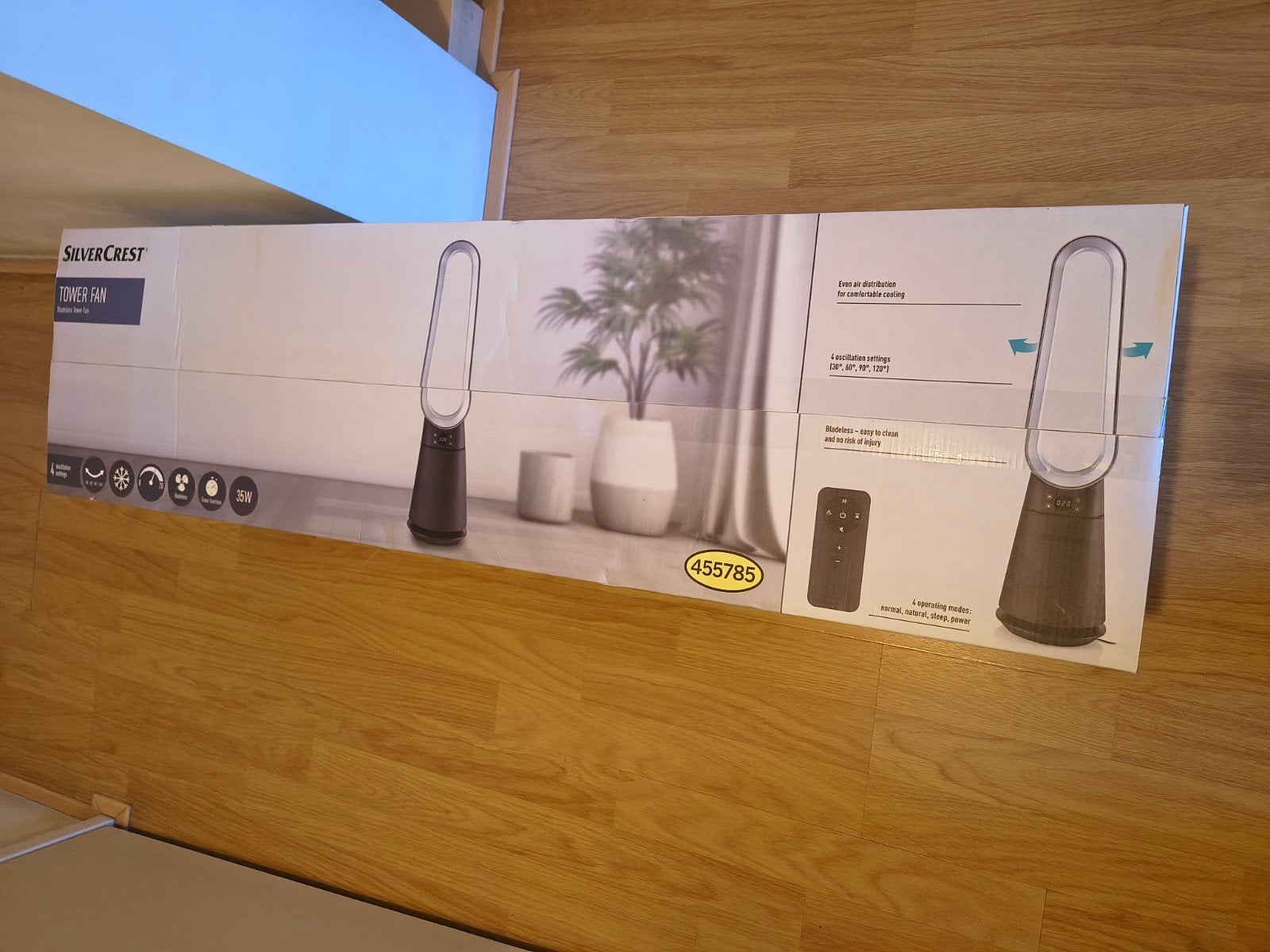 silvercrest bladloze tower ventilator, Verzenden, Nieuw, Torenventilator