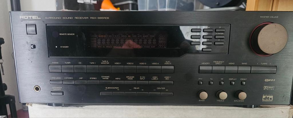 Rotel RSX-965RDS Surround Sound Receiver, Overige merken, Gebruikt, Ophalen of Verzenden, 120 watt of meer