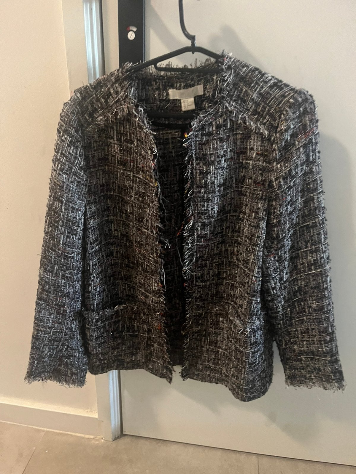 H&M jacket, Kleding | Dames, Jasjes, Kostuums en Pakken, Ophalen of Verzenden, Zo goed als nieuw, Zwart