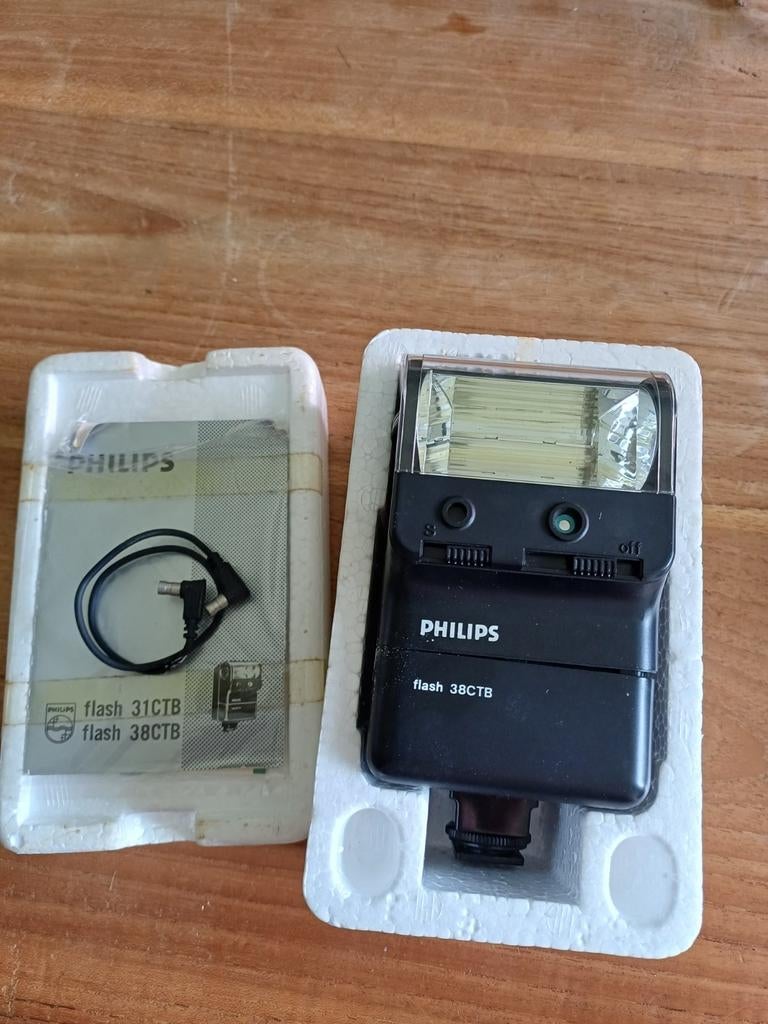 Philips Flash 38CTB - Vintage Cameraflitser, Audio, Tv en Foto, Fotografie | Flitsers, Ophalen of Verzenden, Gebruikt, Overige merken