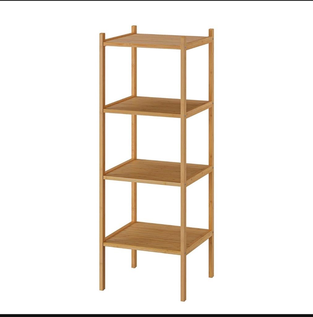Bamboo shelving unit / kast voor badkamer, Ophalen of Verzenden, Zo goed als nieuw