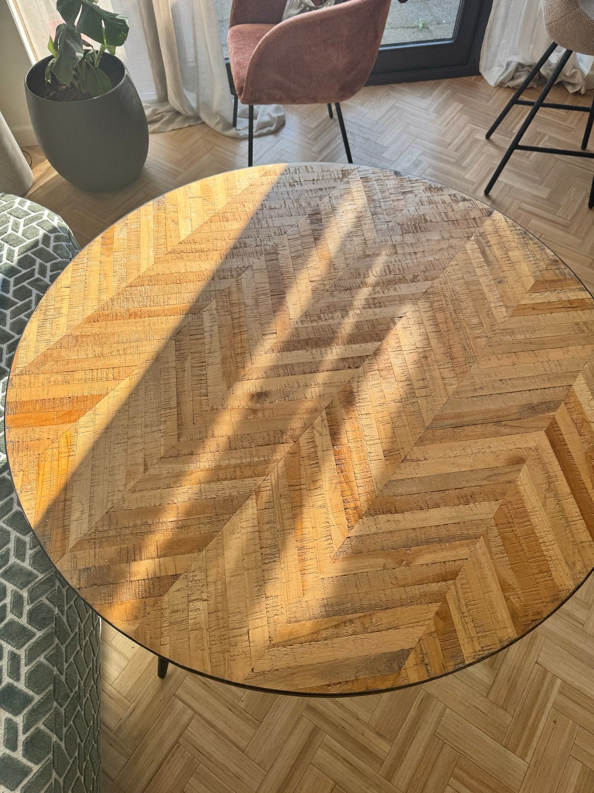 Ronde eettafel Matteo Karwei, diameter 120 cm, Ophalen, Gebruikt, 100 tot 150 cm, Rond