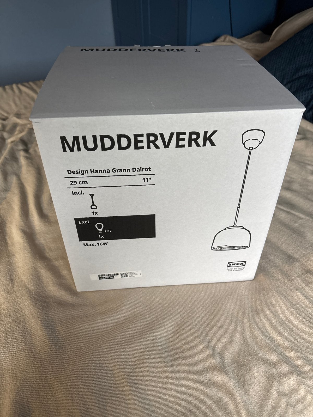 Ikea Mudderverk hanglamp - Nieuw in doos!, Huis en Inrichting, Ophalen of Verzenden, Nieuw, Metaal, E27 (groot)