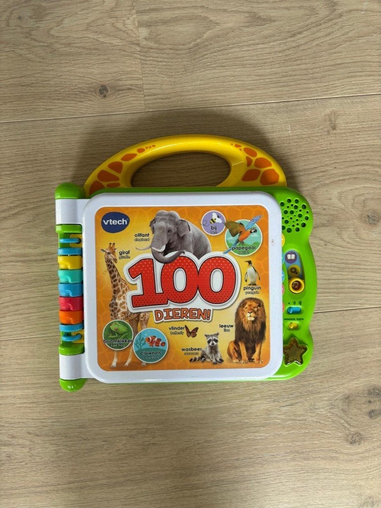 VTech - Baby Mijn Eerste 100 Woordjes Boek - Dieren, Ophalen, Zo goed als nieuw, 6 maanden tot 2 jaar