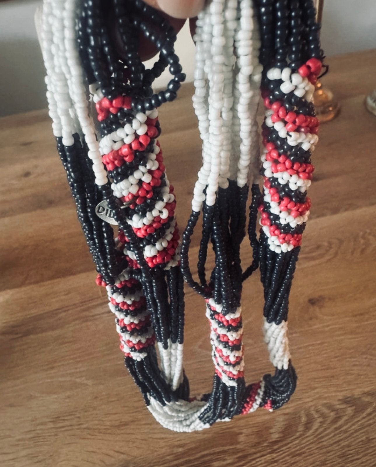 Kralen ketting, Sieraden, Tassen en Uiterlijk, Ophalen of Verzenden, Zo goed als nieuw, Overige materialen