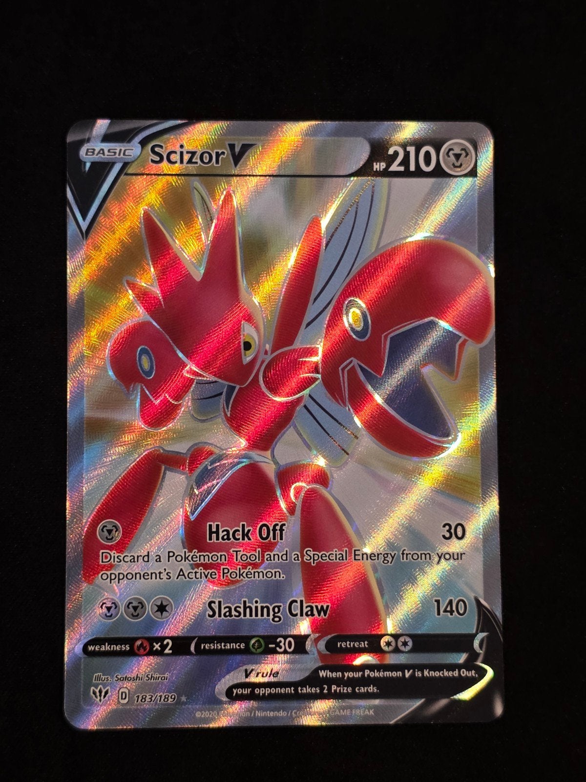 Scizor V 183/189 darkness ablaze, Verzenden, Nieuw, Losse kaart, Foil