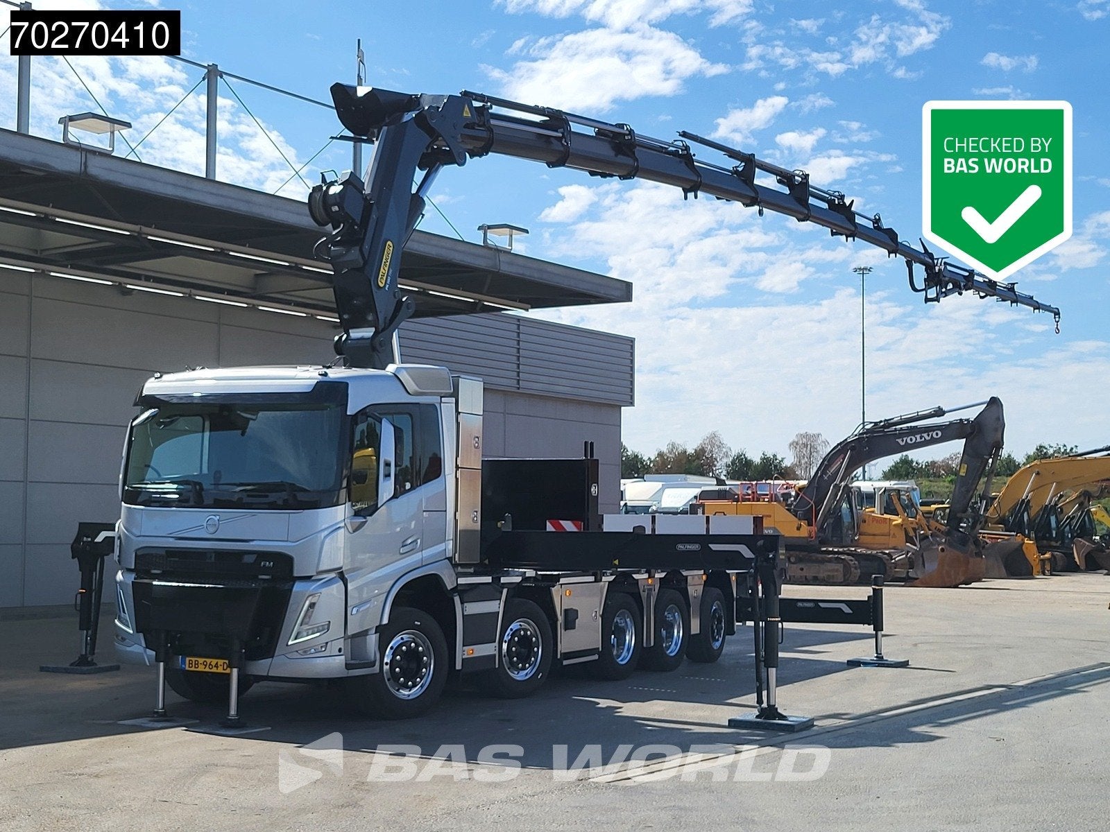 Volvo FM 500 10X4 NEW! Palfinger PK580 TEC + PJ090C JIB 2.5t, Automaat, Overige kleuren, Leder, Bedrijf