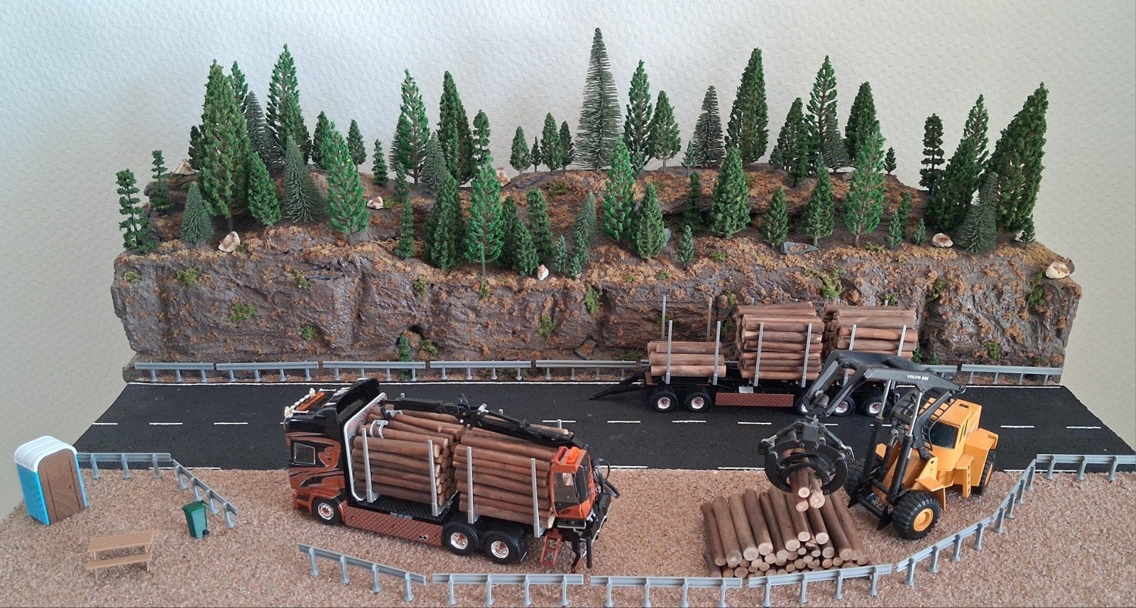 Schitterende!! diorama Tekno WSI JOAL 1:50 Compleet, Ophalen, Zo goed als nieuw, Bus of Vrachtwagen, Tekno
