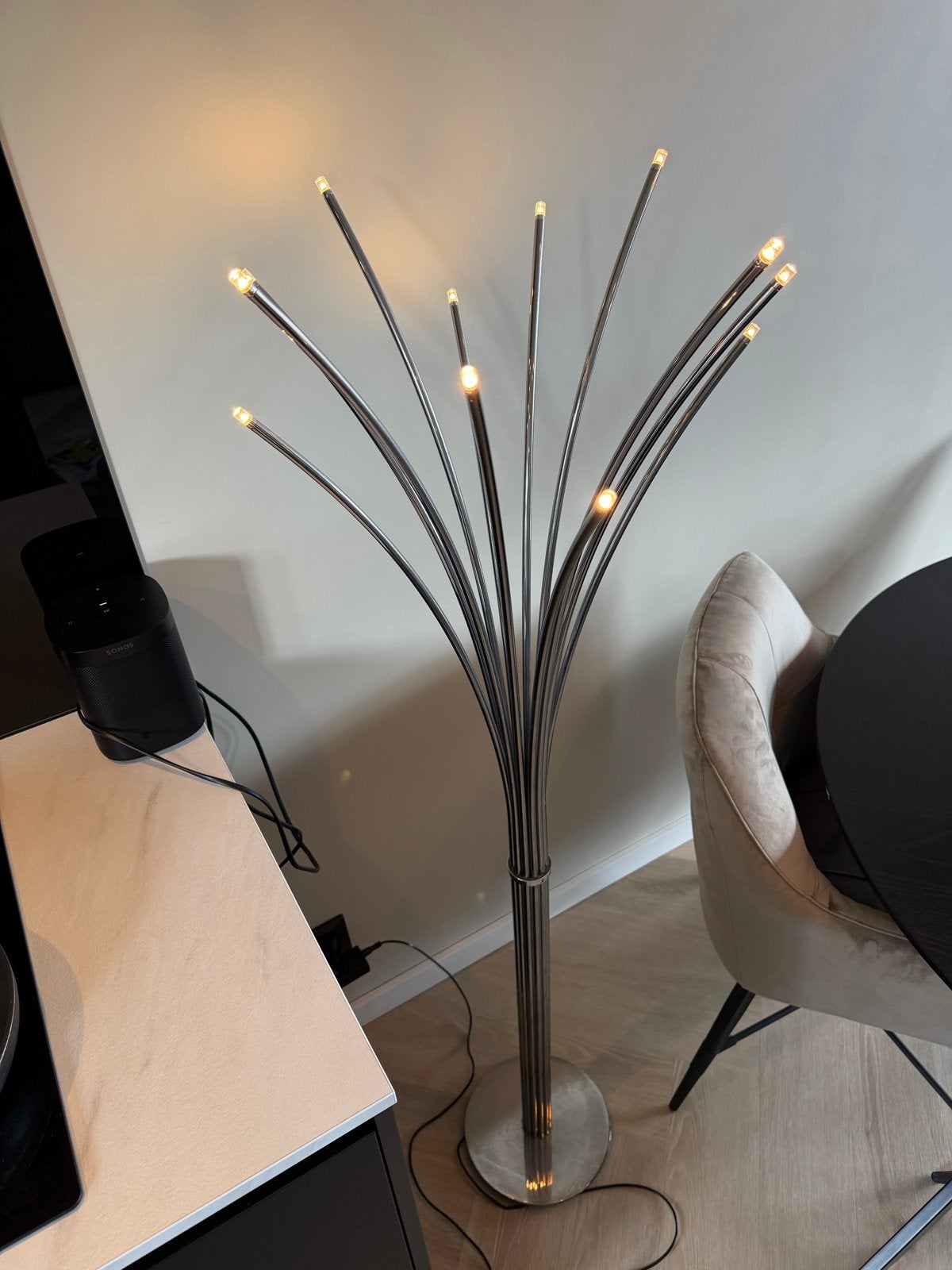 IKEA Woonkamer Lamp - Staande Lamp, Huis en Inrichting, Lampen | Vloerlampen, Ophalen, Gebruikt, Metaal, 100 tot 150 cm