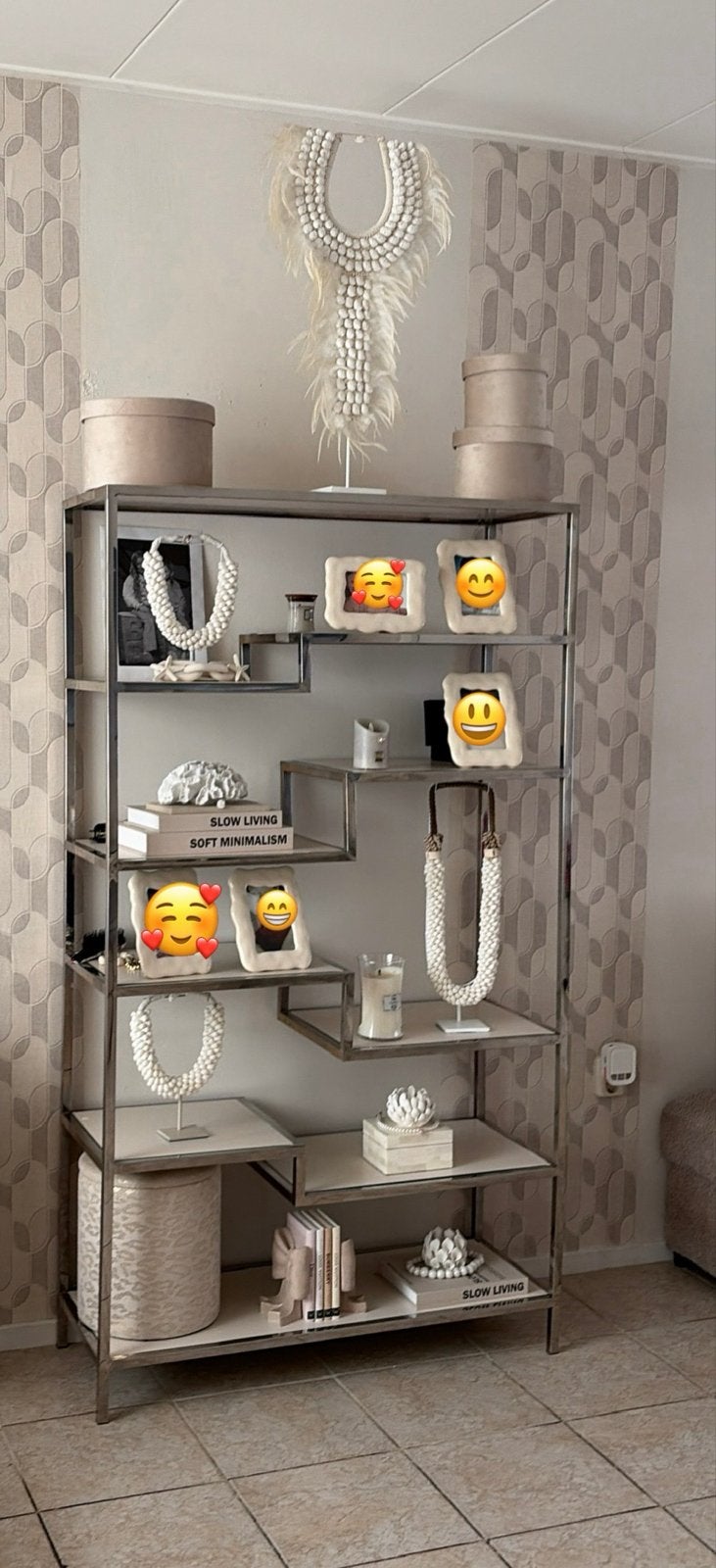 Vitrinekast chroom & glas - Zo goed als nieuw, Ophalen, 50 tot 100 cm, 150 tot 200 cm, 25 tot 50 cm