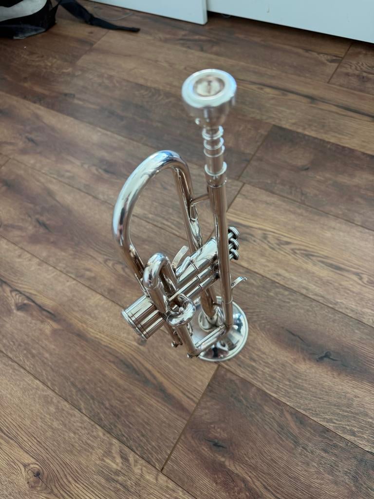 Yamaha trompet verzilvert, Verzenden, Zo goed als nieuw, Tenor