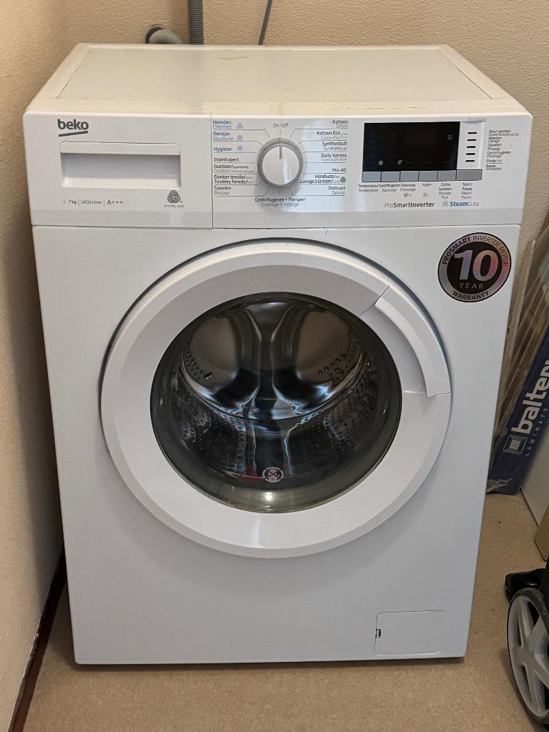 Wasmachine 7kg Beko WTV7712BLS, Ophalen, Gebruikt, Energieklasse A of zuiniger, Voorlader