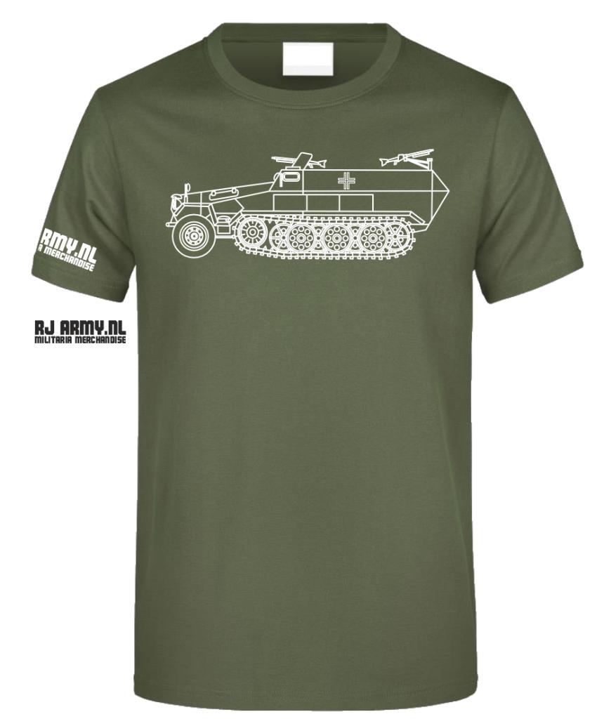 ww2 german Halftrack Sd.Kfz.251-1 Ausf wit, Ophalen of Verzenden, Overige soorten, Overige gebieden, Kleding of Schoenen