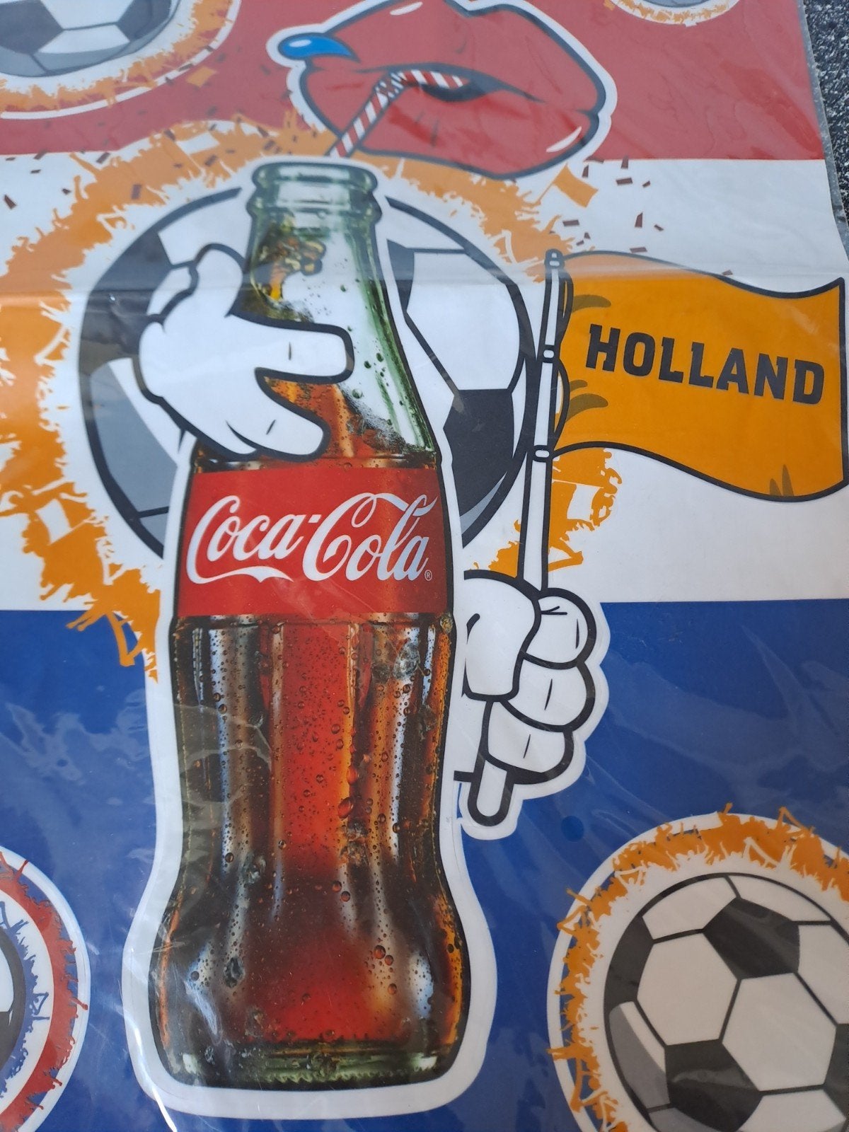 Coca-Cola Holland Voetbal Statische Stickers EK WK, Ophalen of Verzenden, Nieuw, Sport