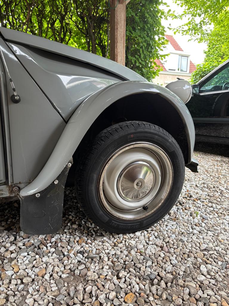 15” Chromen velgringen - geschikt voor 2CV e.a., Verzenden, Zo goed als nieuw